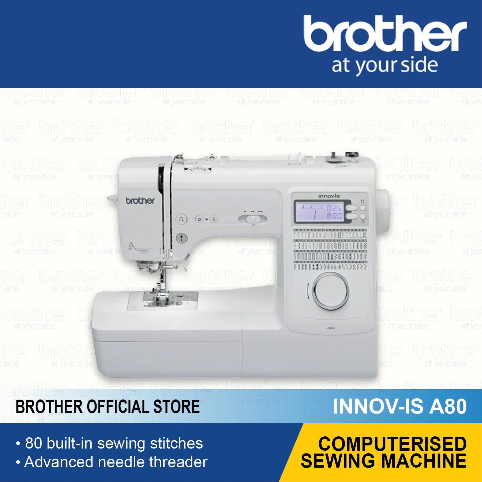 A80 computerised sewing machine
